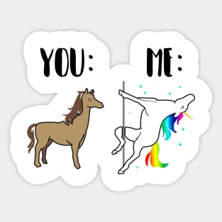 'Horse You Unicorn Me' Lovely Horse LGBT Gift Sticker